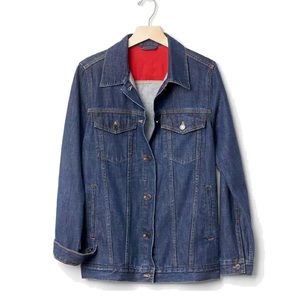 GAP Oversized Icon Denim Jacket Product Red size XS